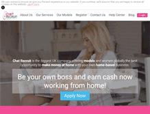 Tablet Screenshot of chatrecruit.com